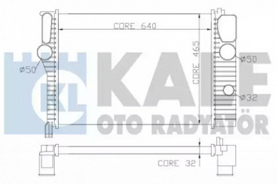 KALE OTO RADYATOR 351900 -  Радиатор, охлаждение двигателя